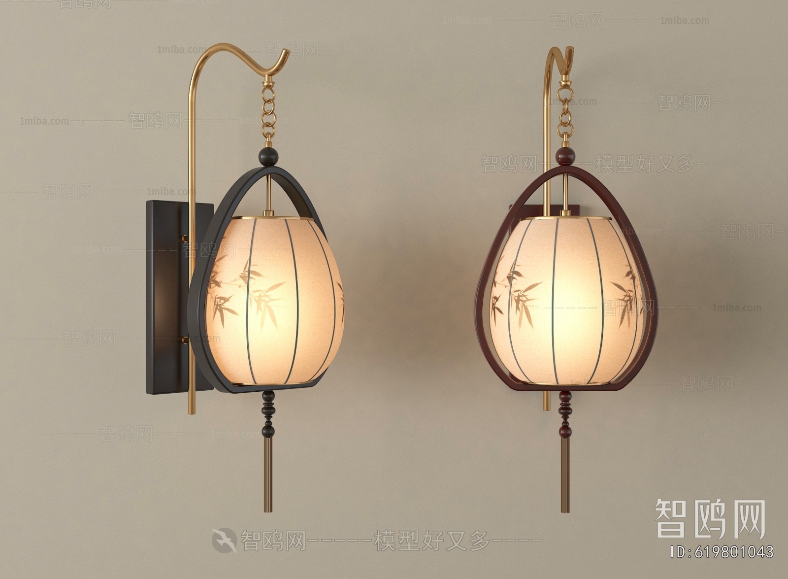New Chinese Style Wall Lamp