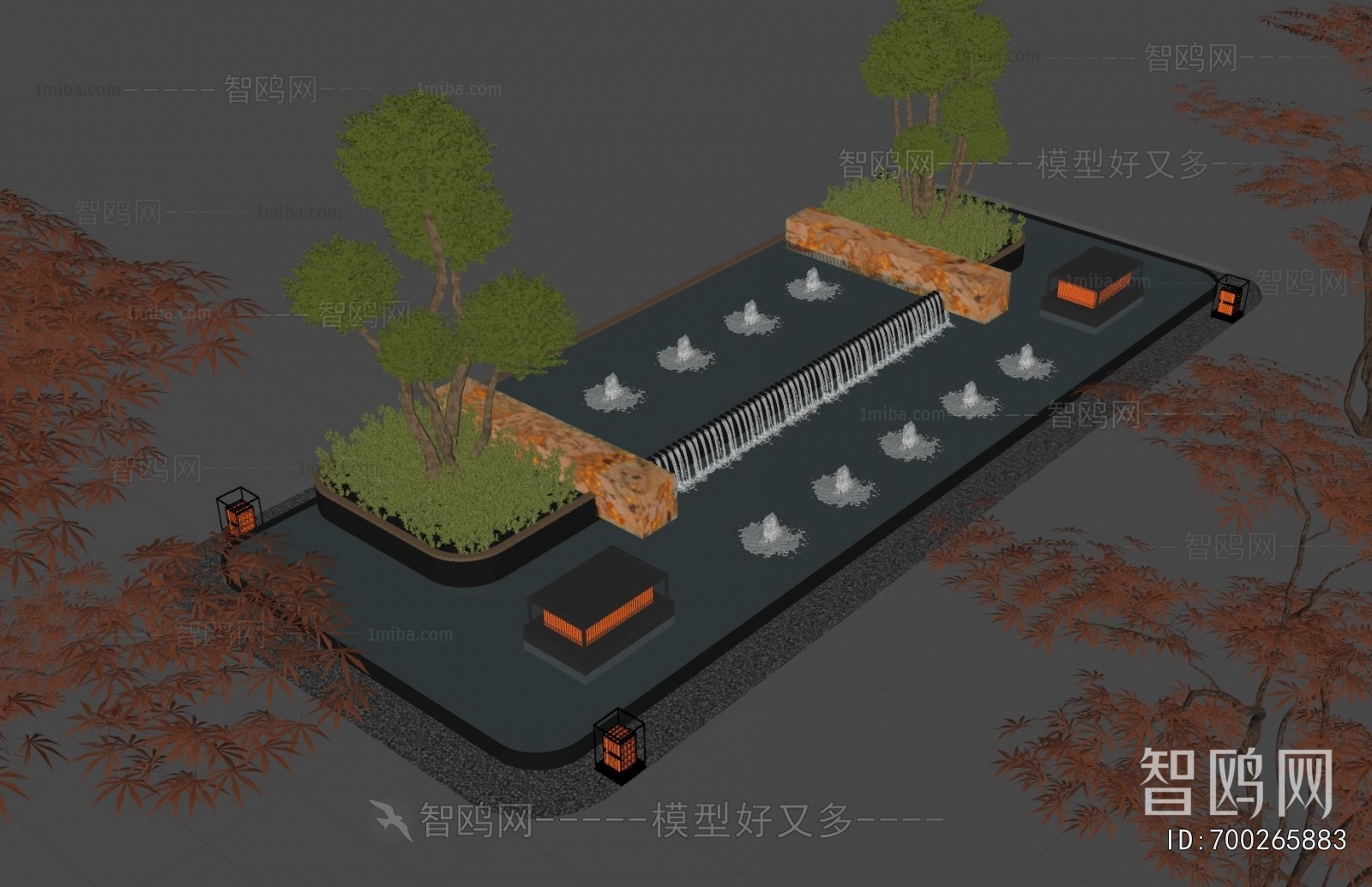 Modern Rockery Waterscape