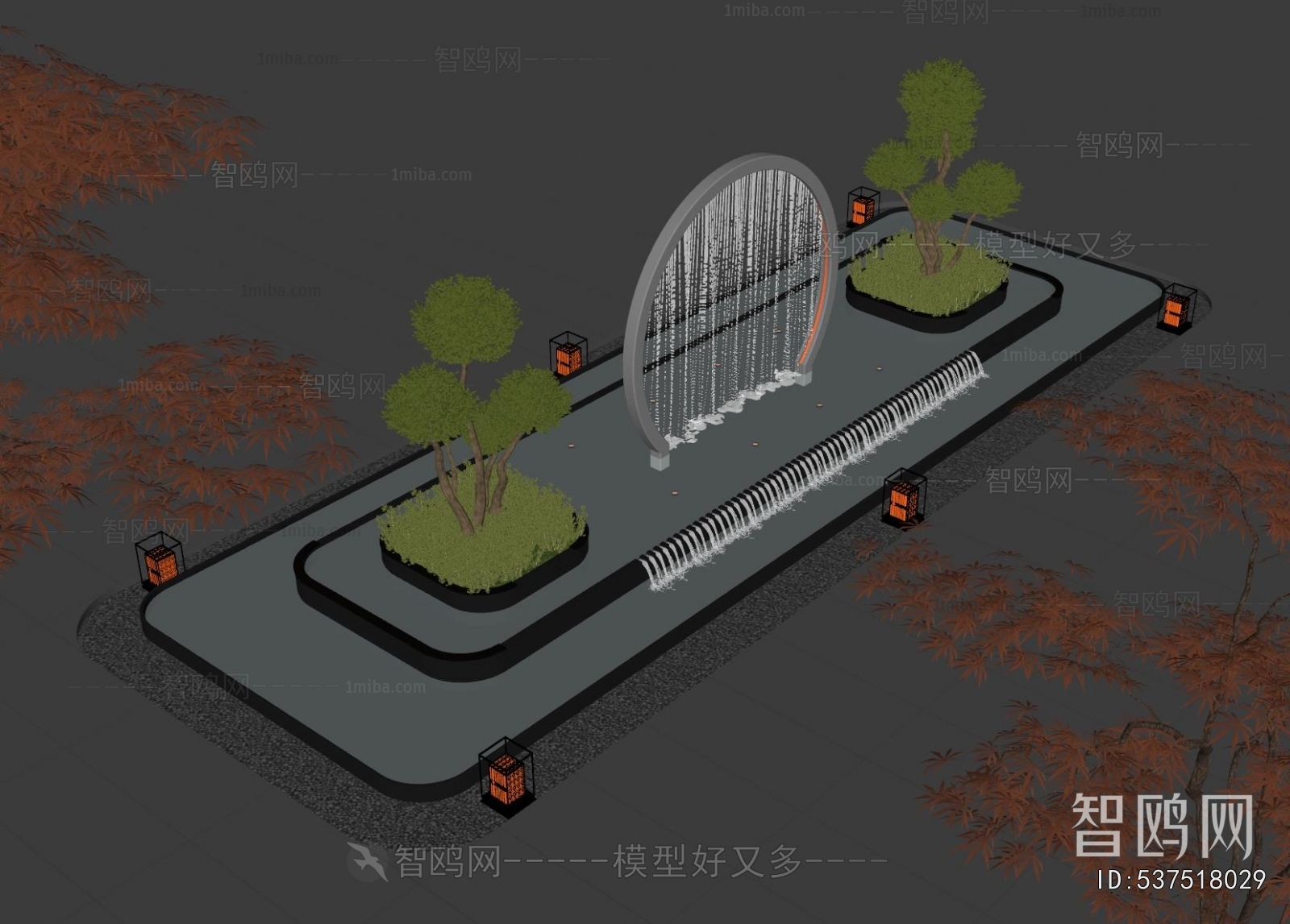 Modern Rockery Waterscape