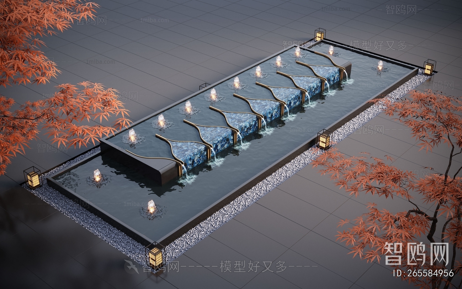 Modern Rockery Waterscape