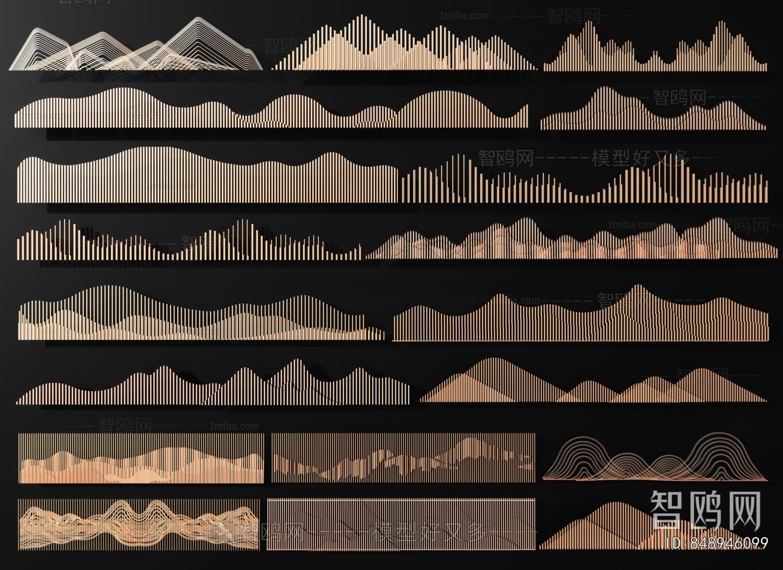 New Chinese Style Landscape Wall