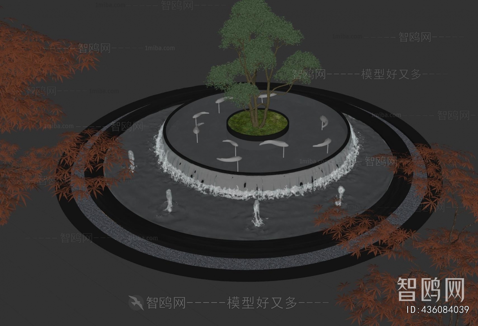 New Chinese Style Rockery Waterscape