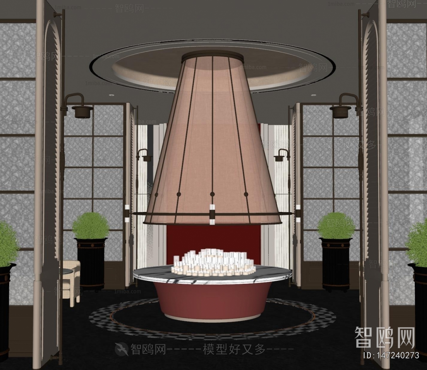 New Chinese Style Lobby Hall