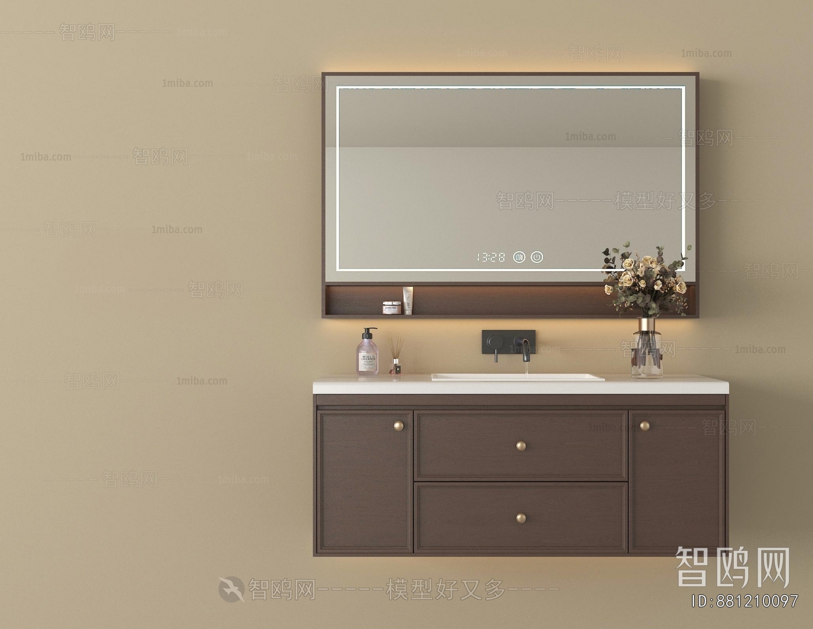 New Chinese Style Bathroom Cabinet