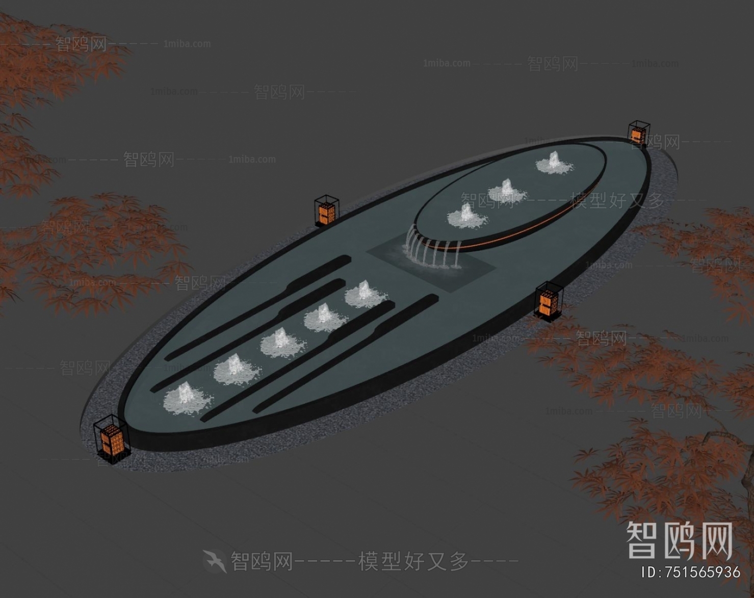 Modern Rockery Waterscape