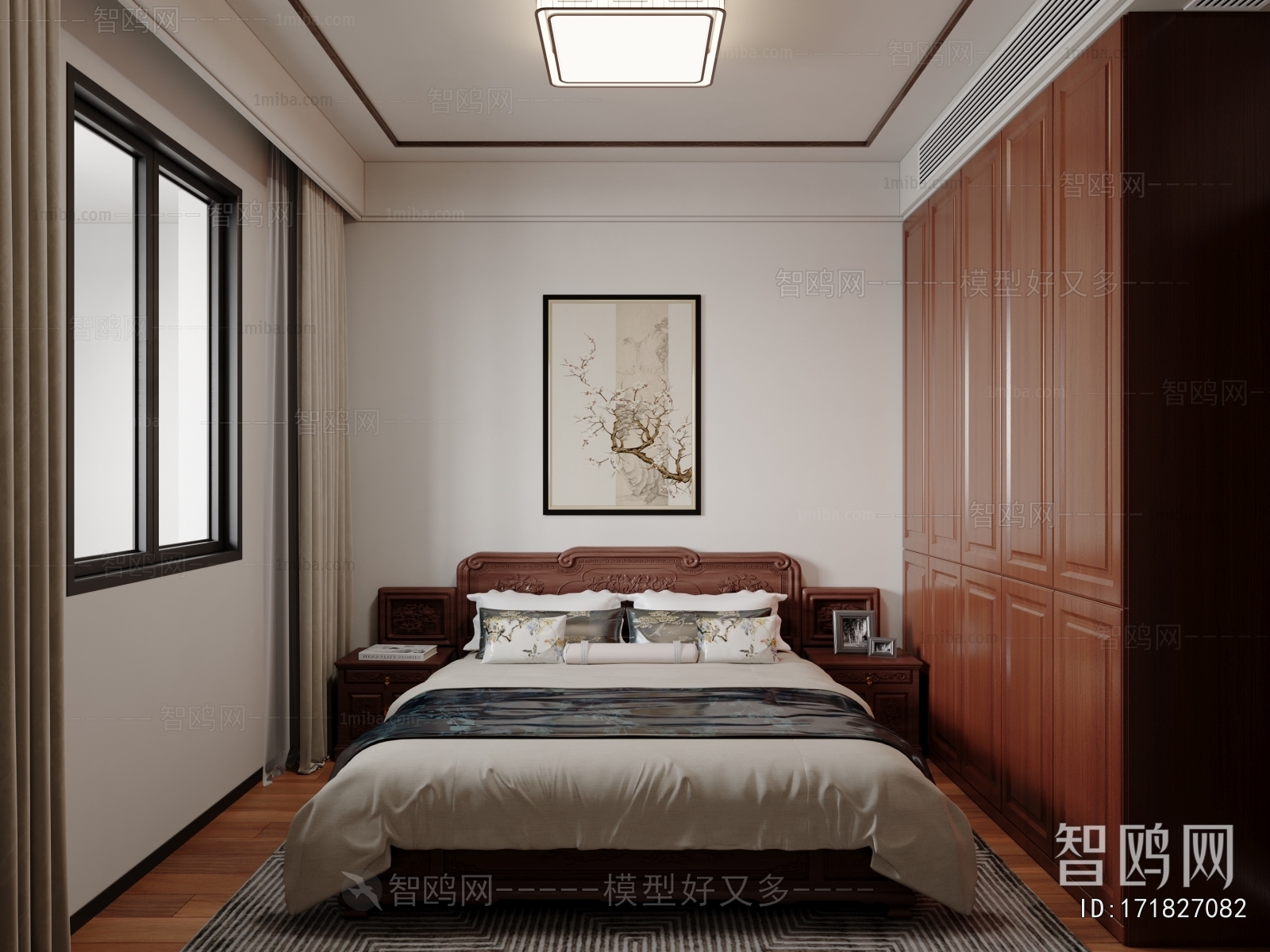 New Chinese Style Bedroom