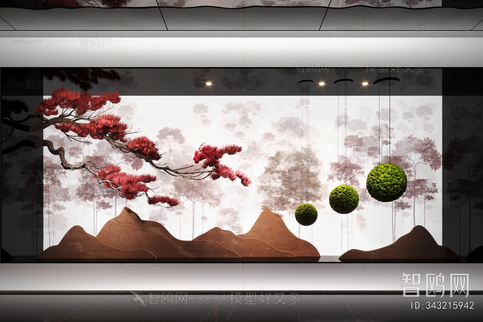 New Chinese Style Plant Landscaping