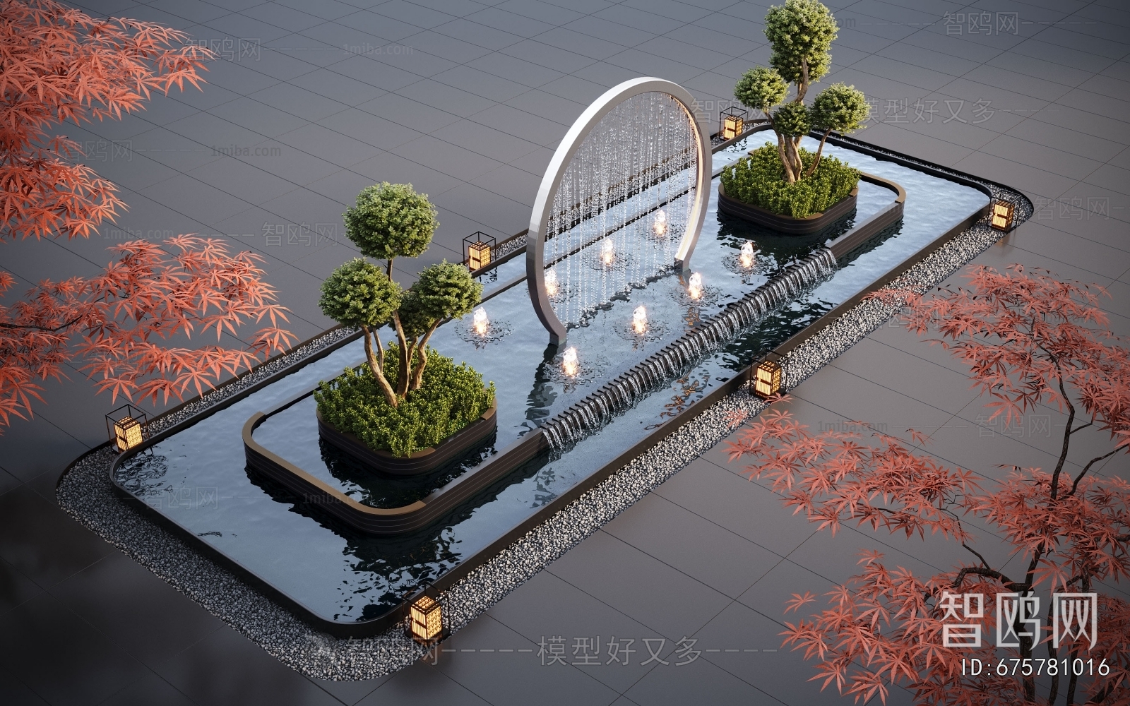 Modern Rockery Waterscape