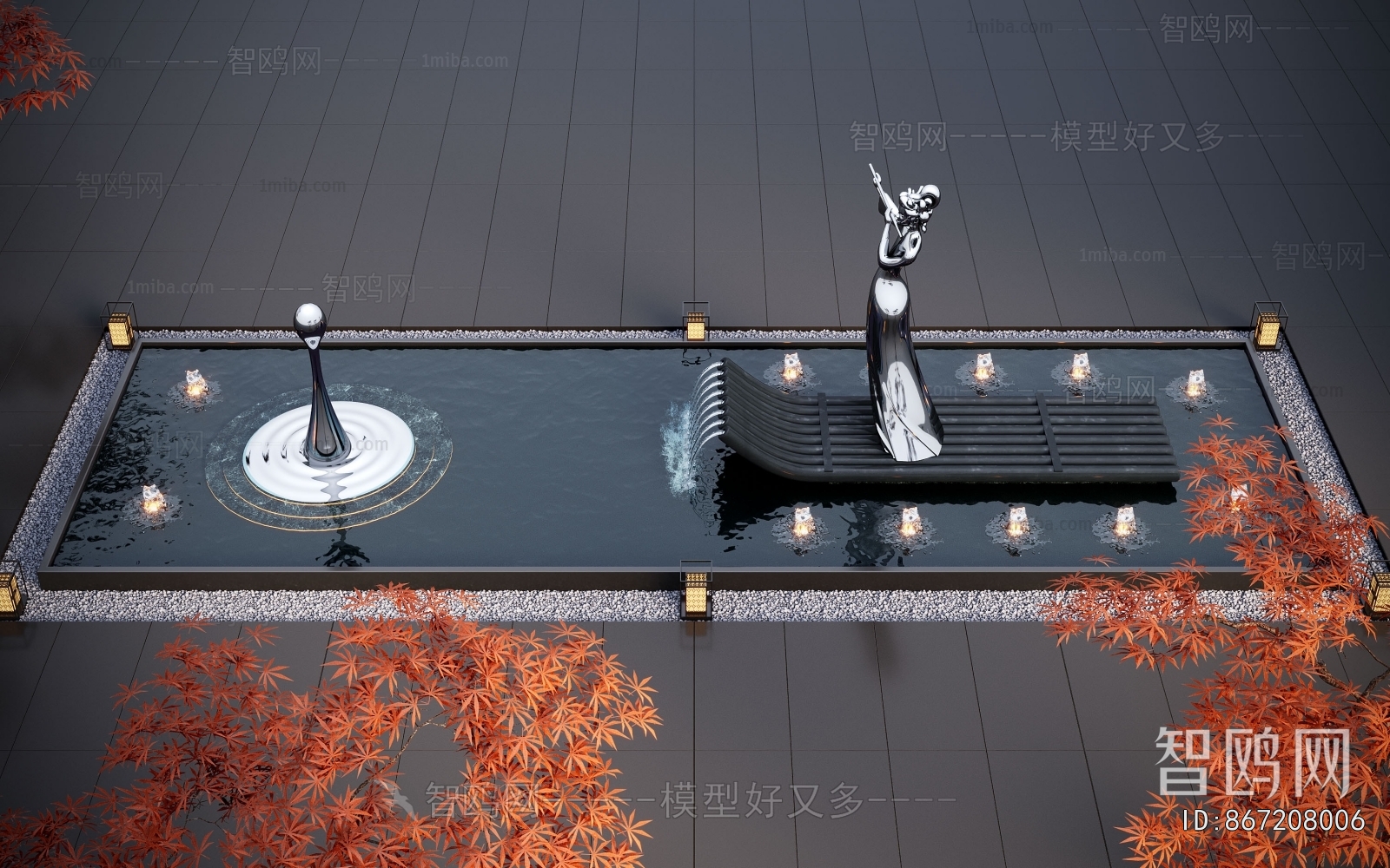 Modern Rockery Waterscape