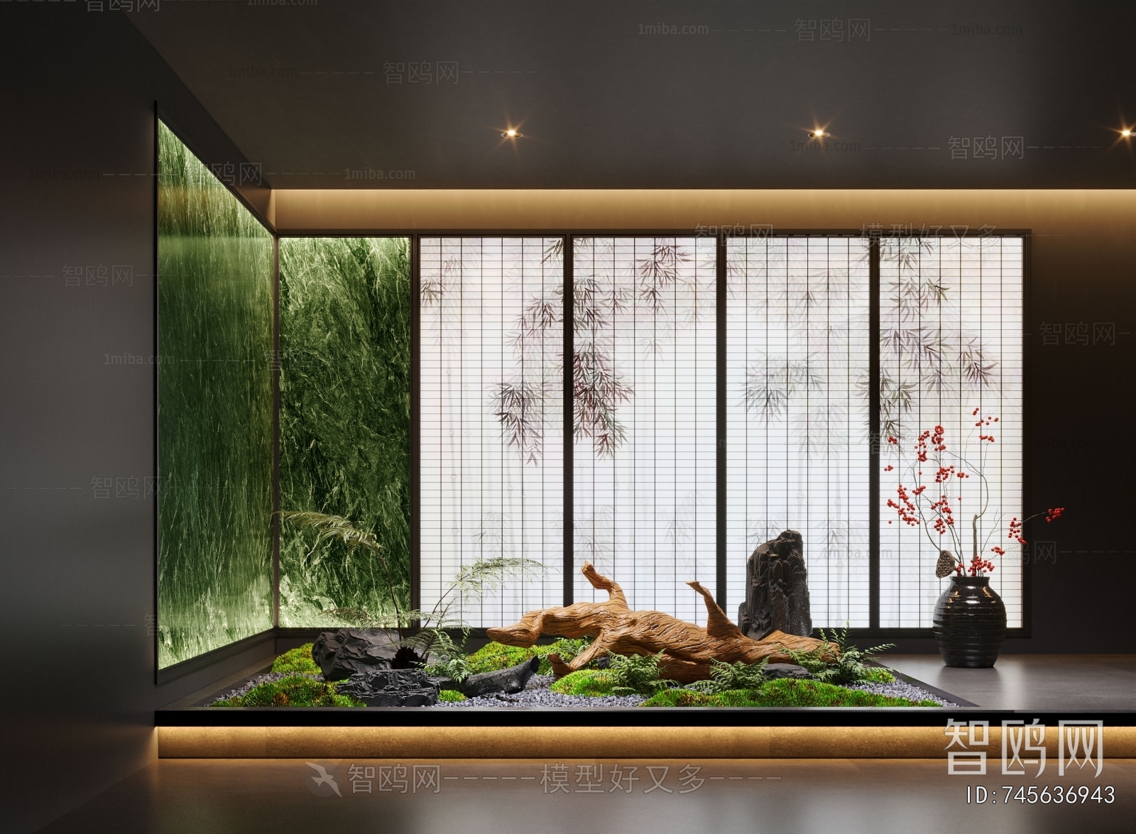 New Chinese Style Plant Landscaping