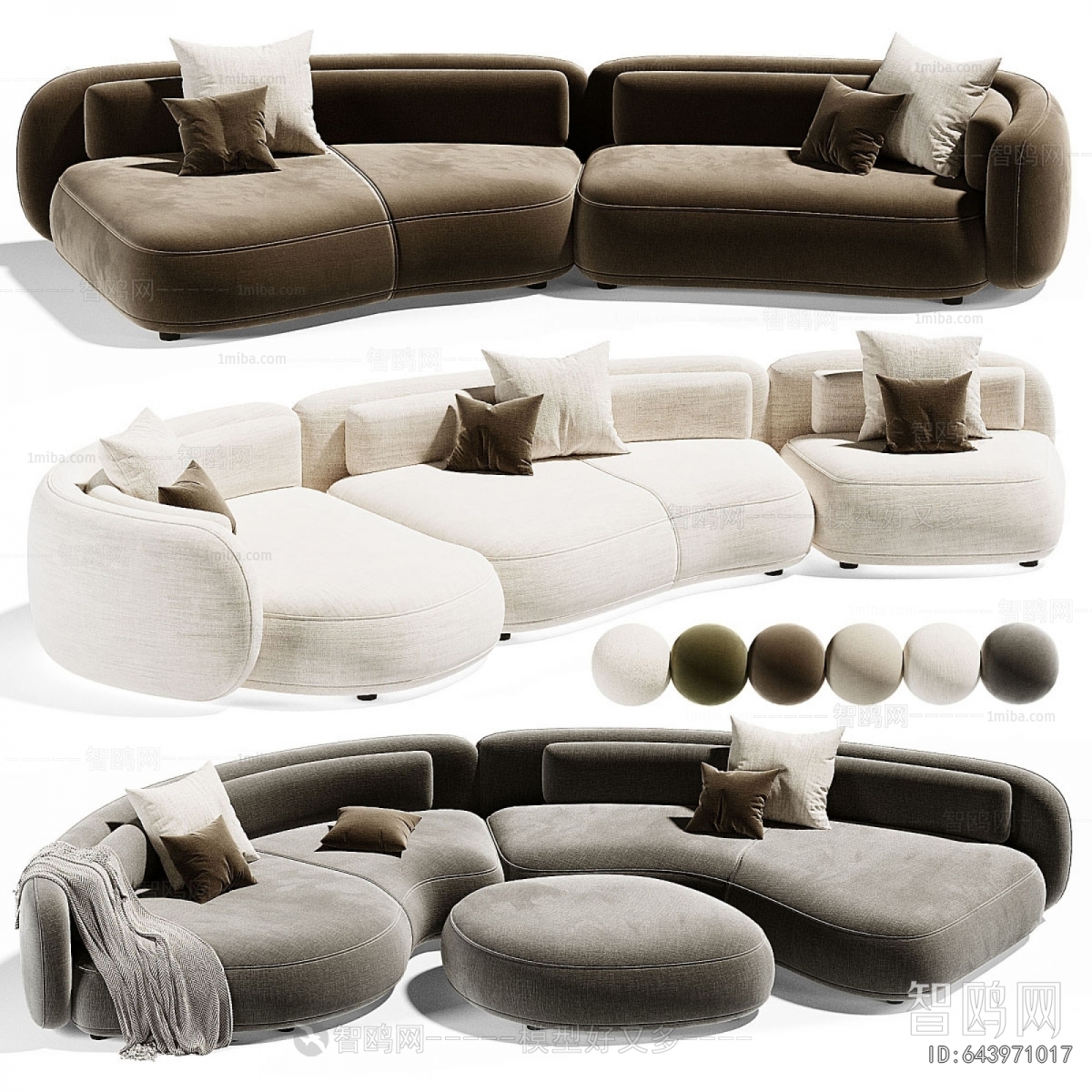 Modern Curved Sofa