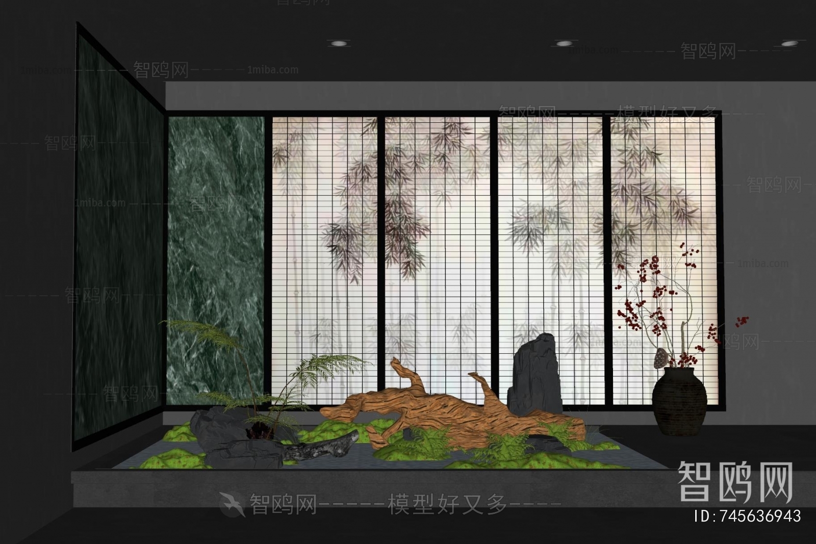 New Chinese Style Plant Landscaping