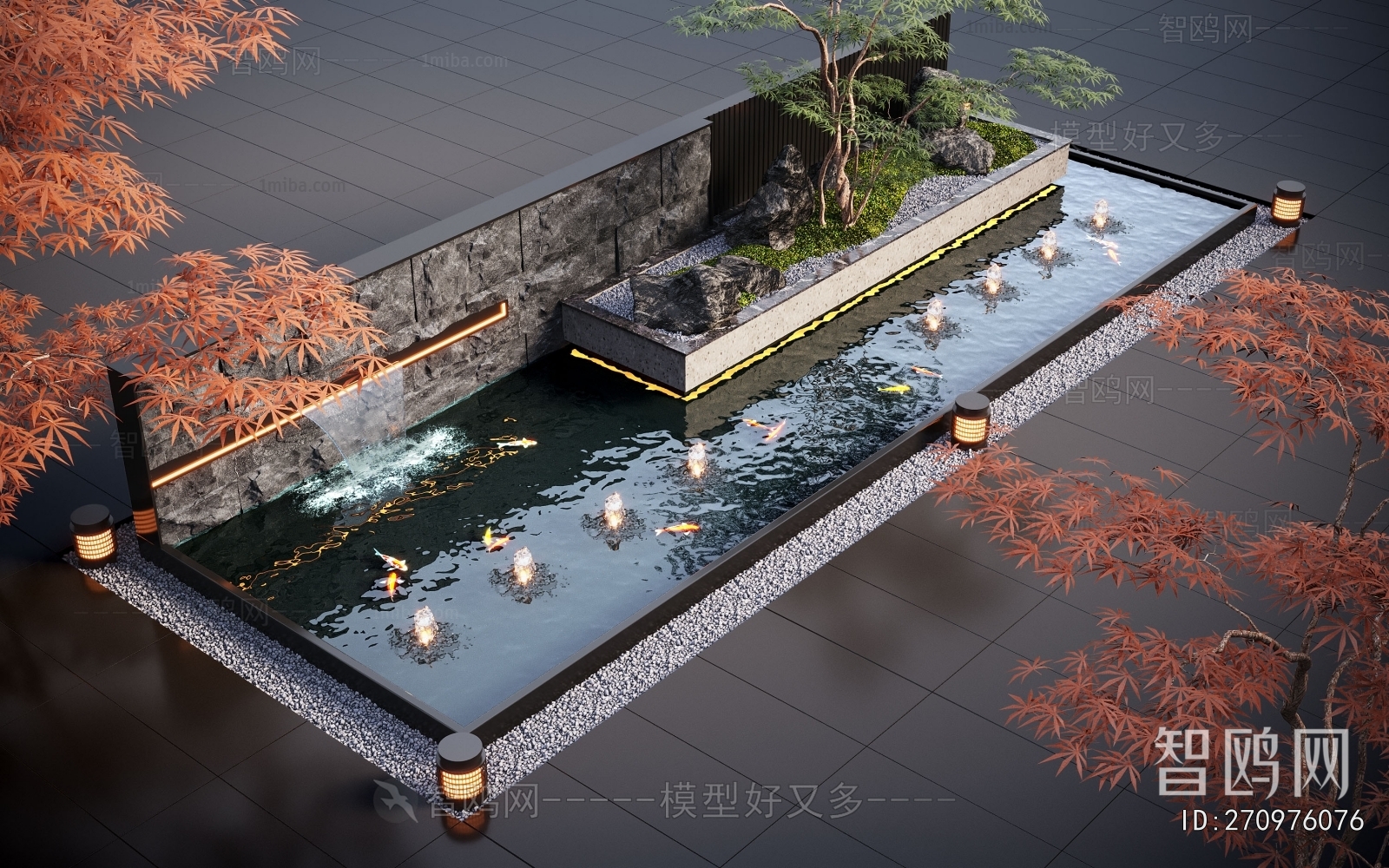 Modern Rockery Waterscape