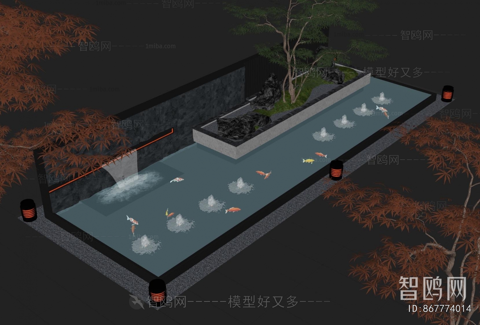 Modern Rockery Waterscape