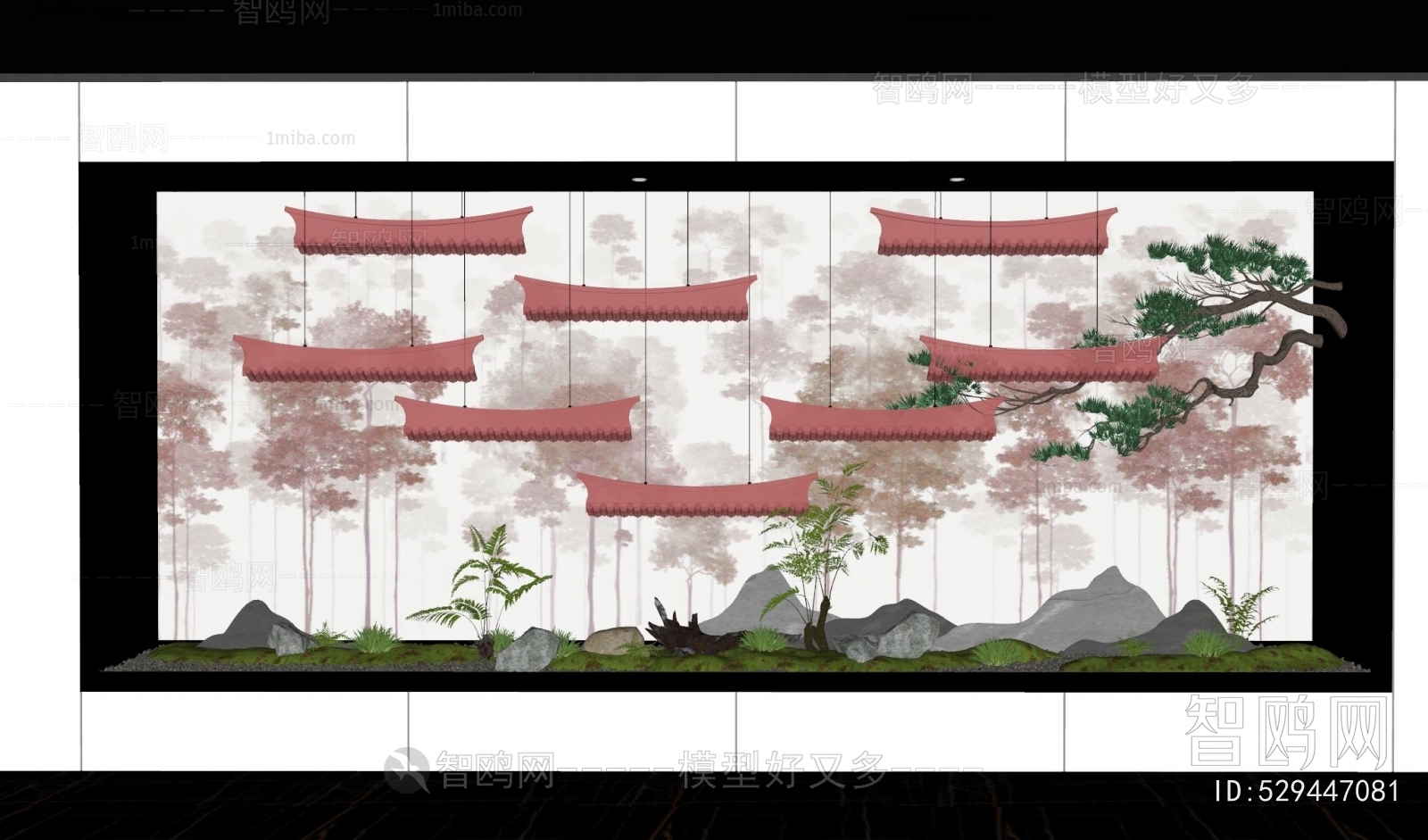 New Chinese Style Plant Landscaping