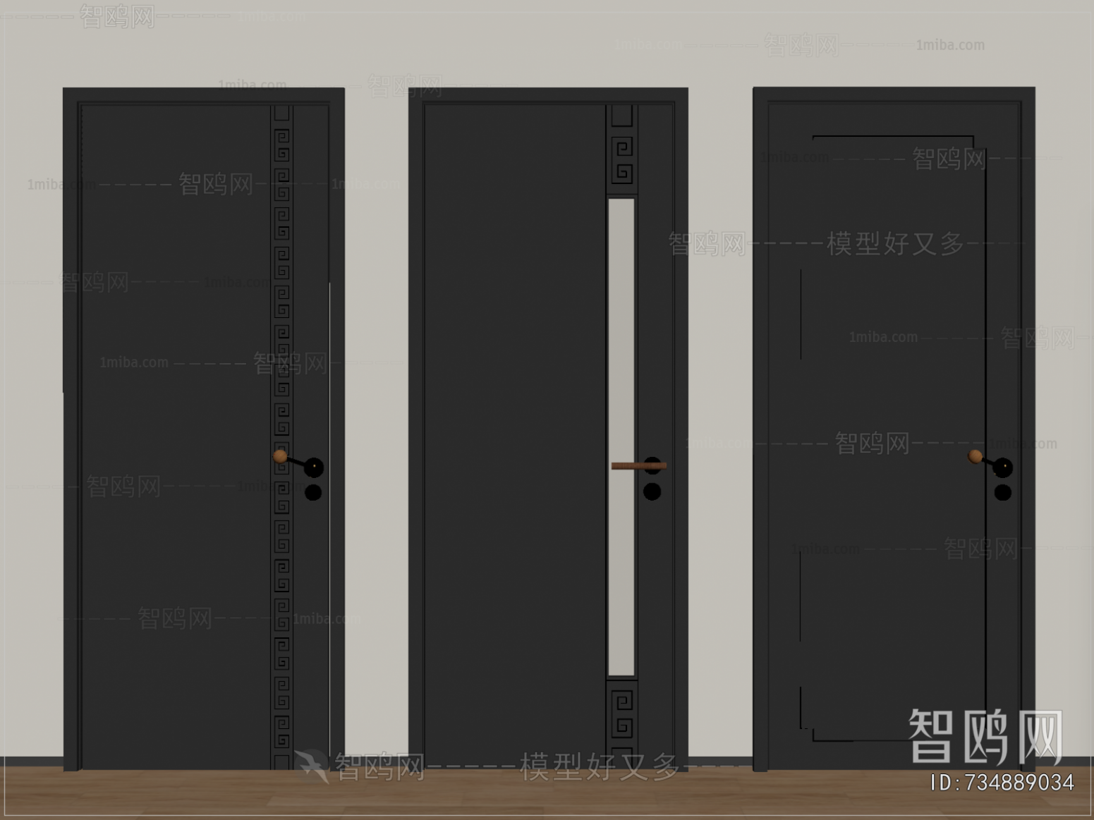 New Chinese Style Single Door