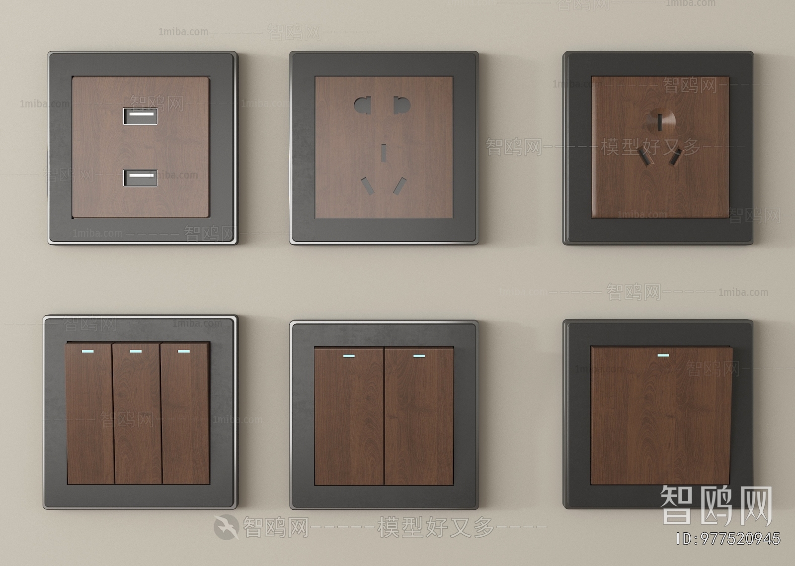 Modern Switch Socket Panel