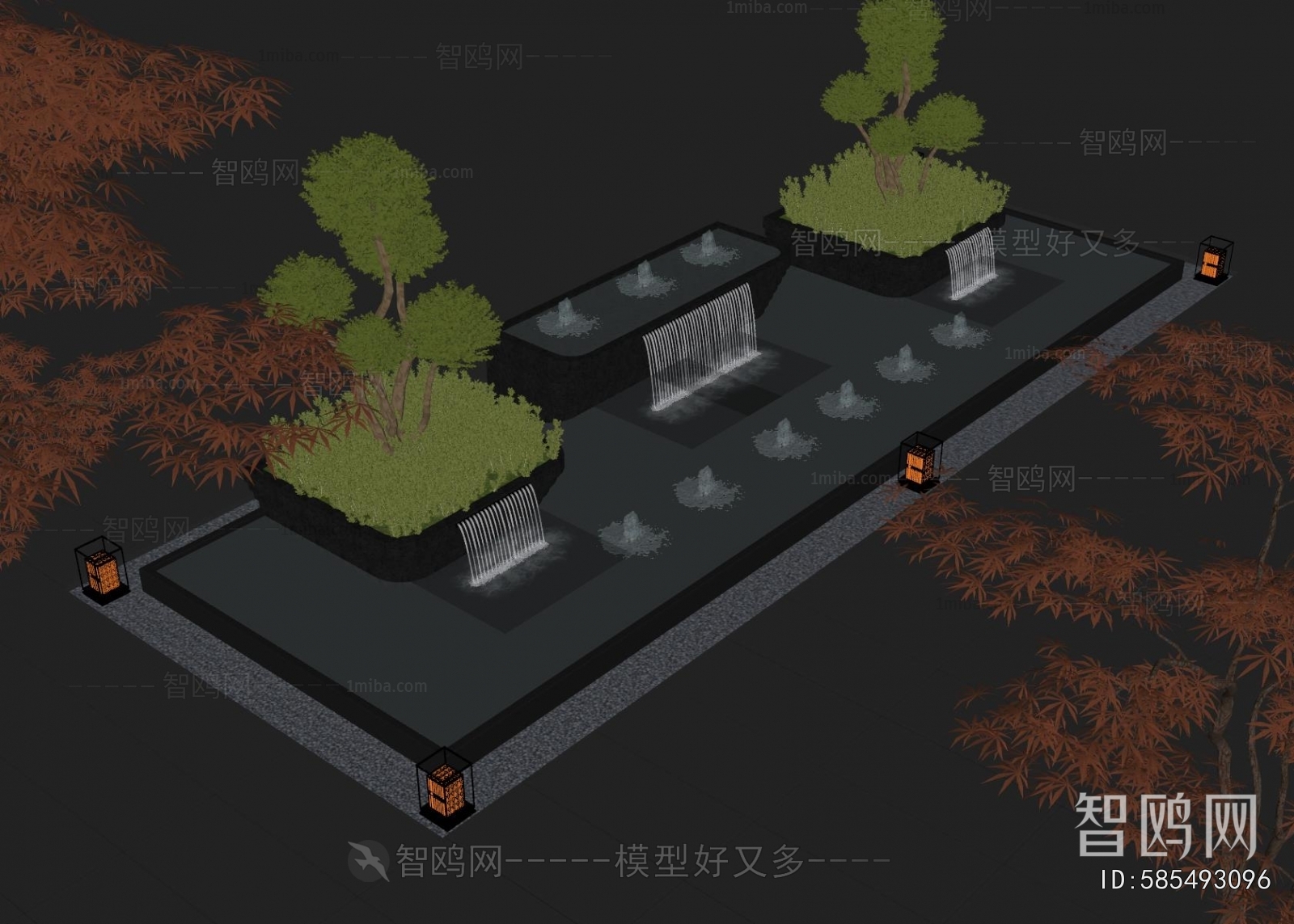 Modern Rockery Waterscape