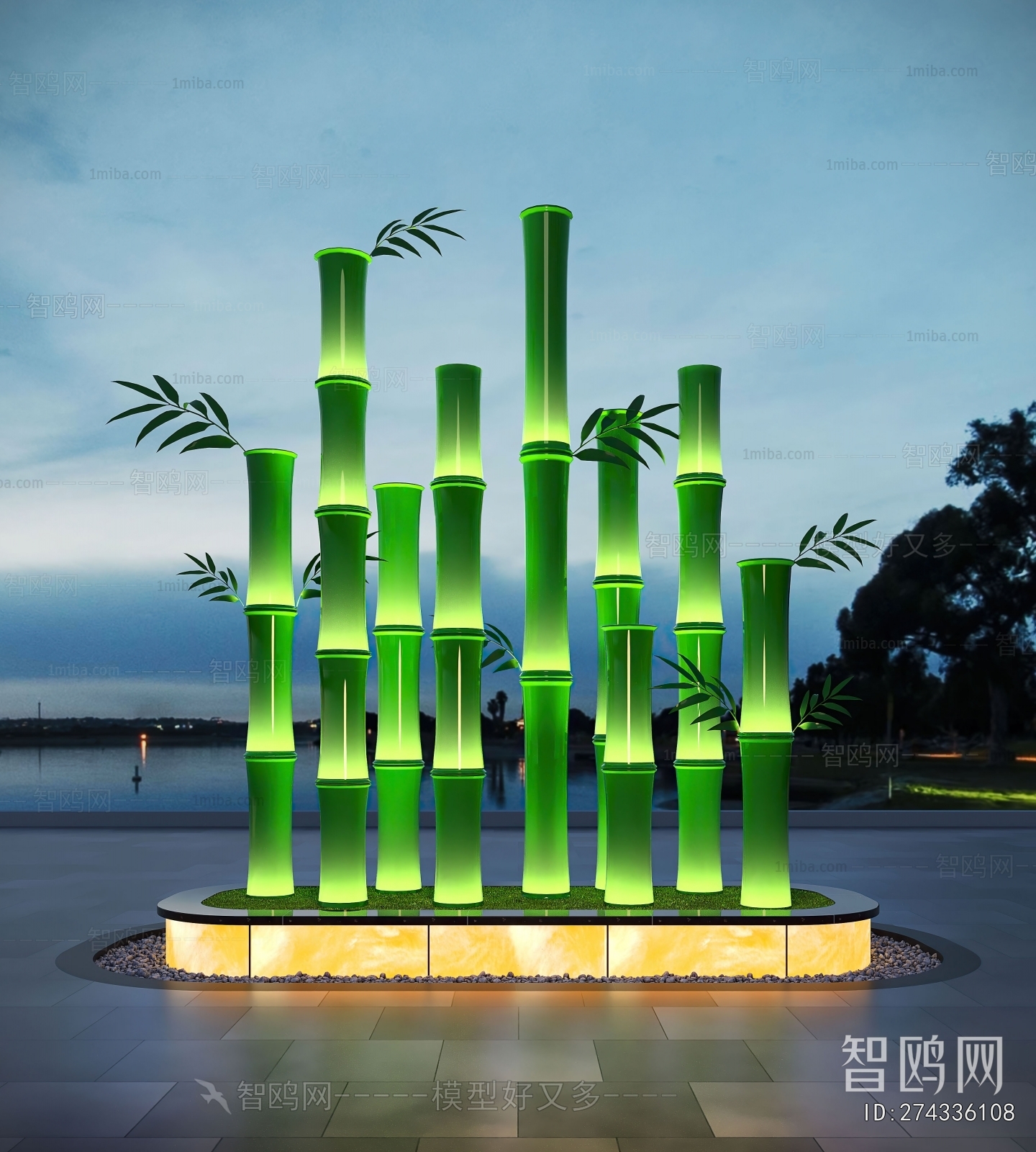 New Chinese Style Sculpture Sketch