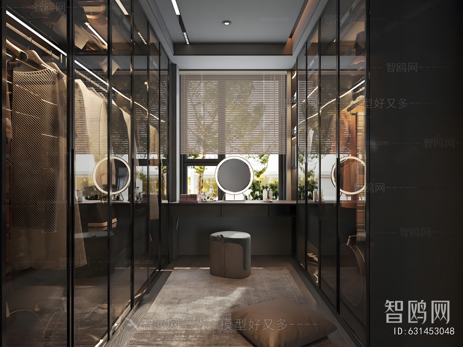 Modern Clothes Storage Area