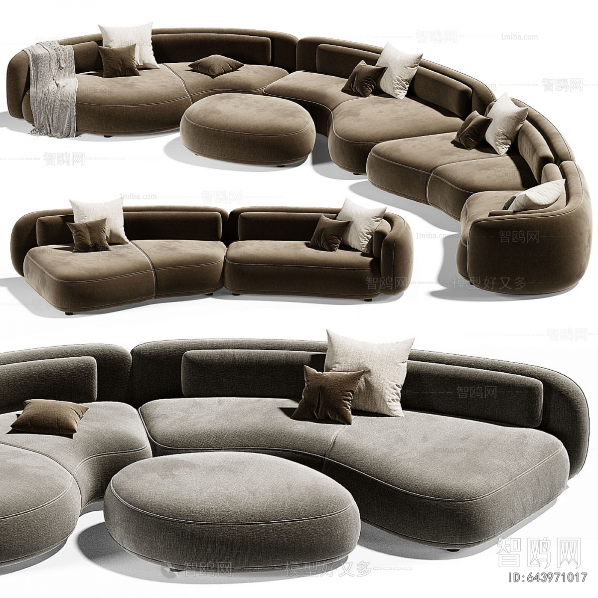 Modern Curved Sofa