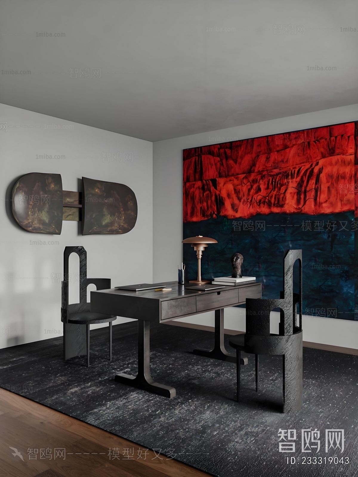 Wabi-sabi Style Study Space