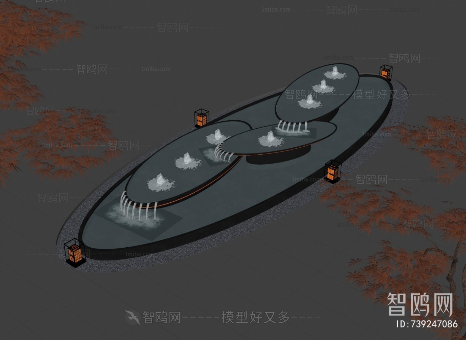 Modern Rockery Waterscape