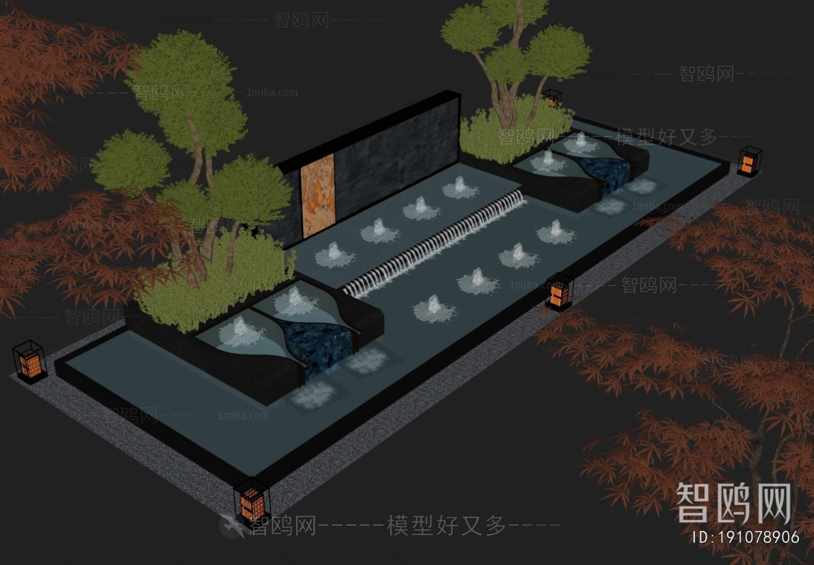 Modern Rockery Waterscape