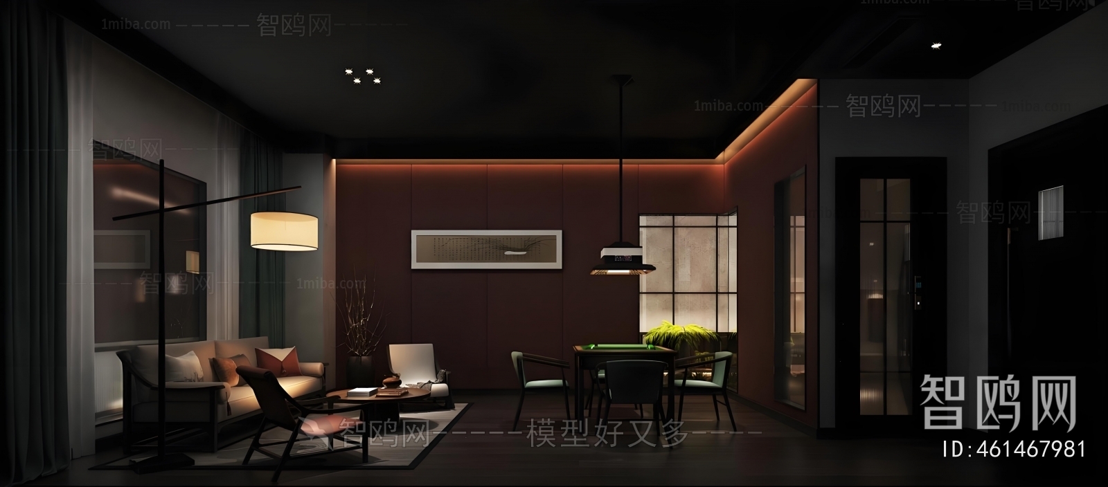 New Chinese Style Chess And Card Room