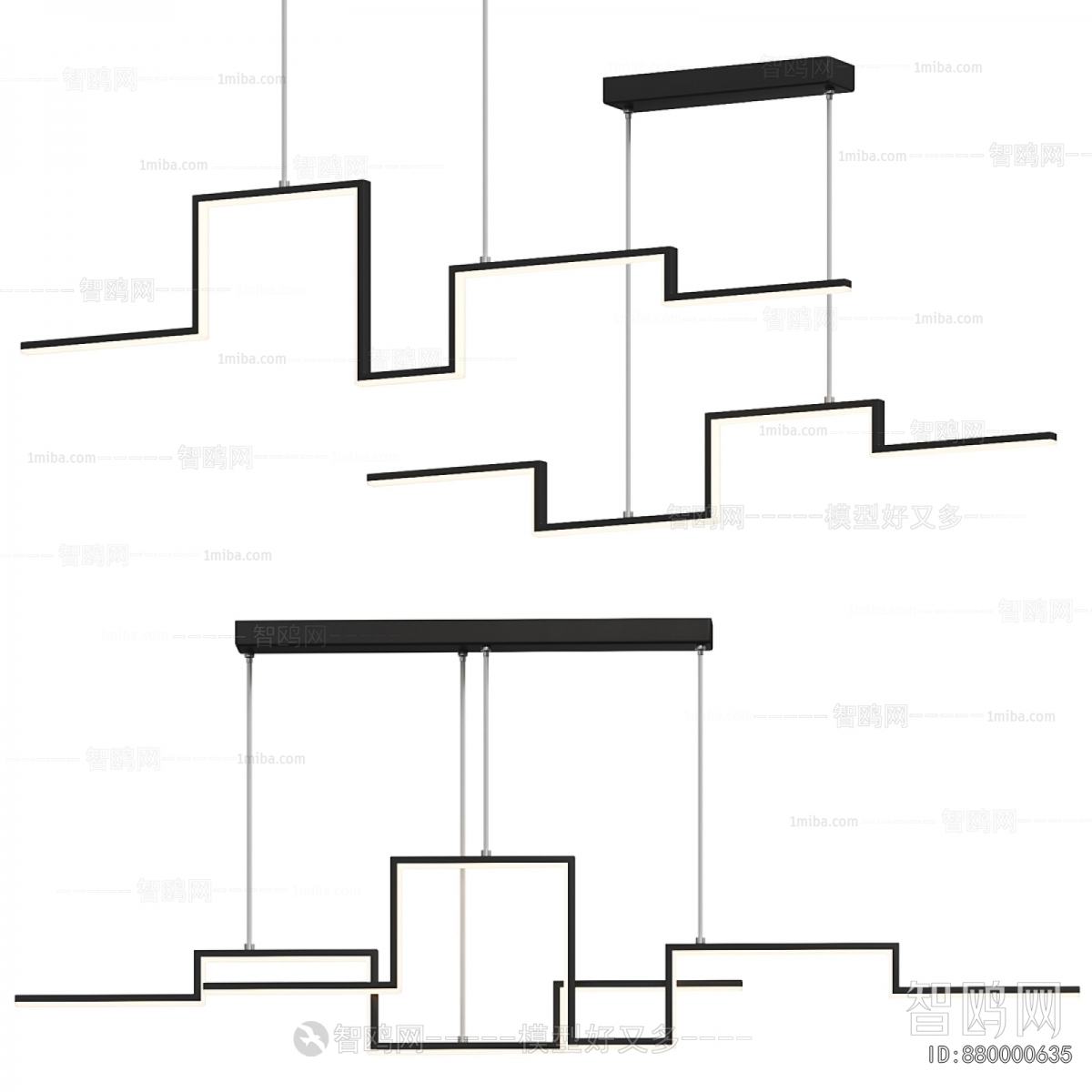 Modern Long Chandelier