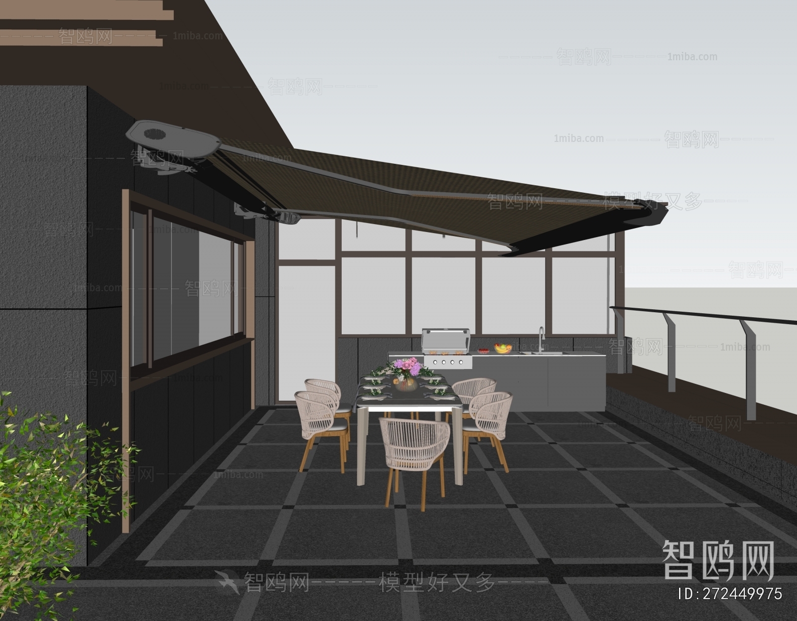 Modern Courtyard/landscape