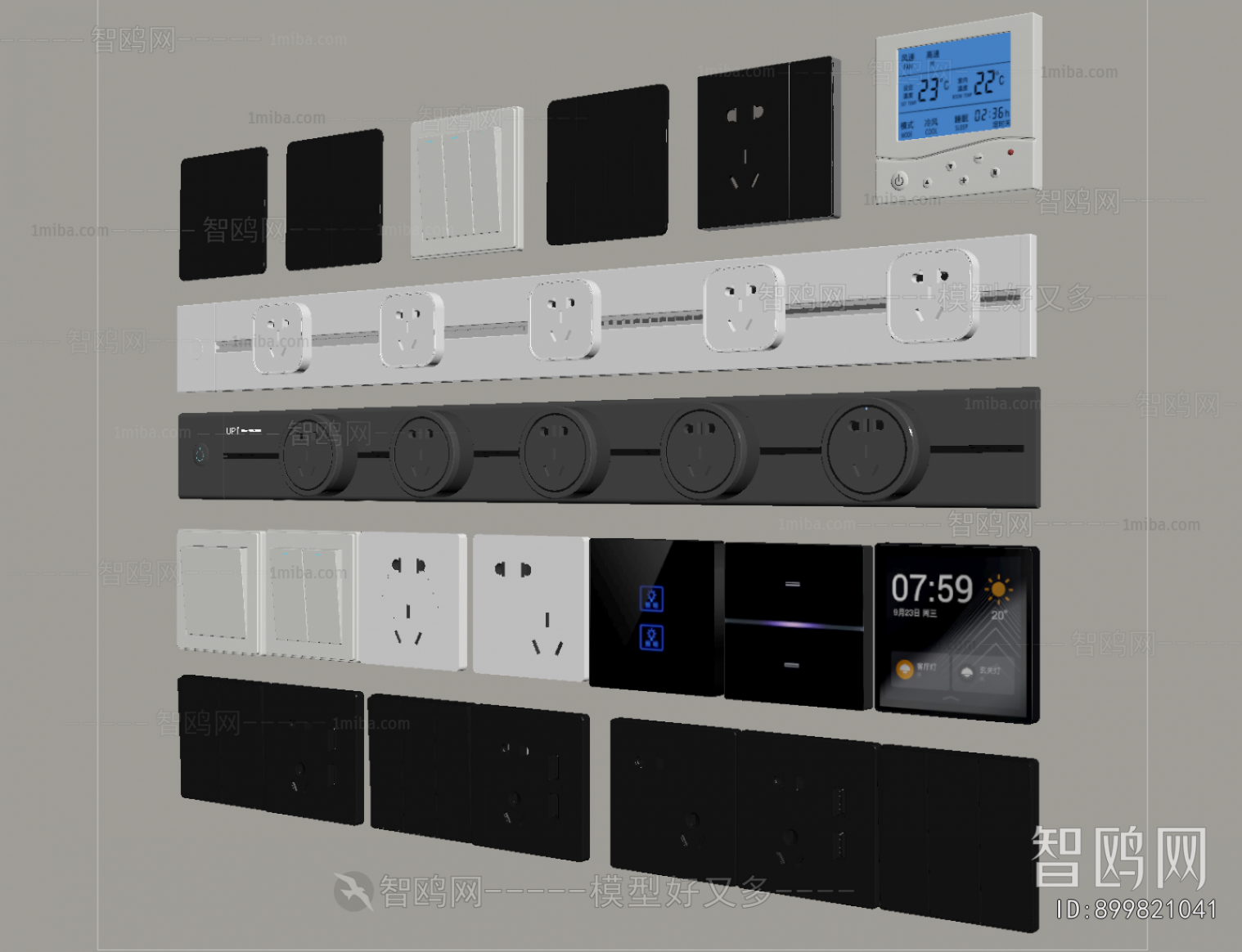 Modern Switch Socket Panel