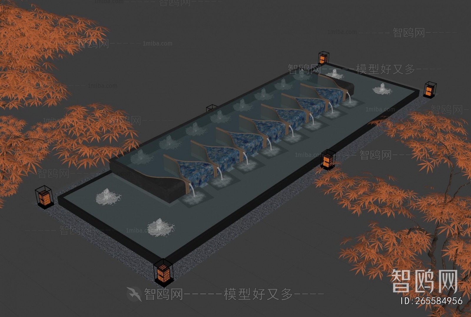 Modern Rockery Waterscape