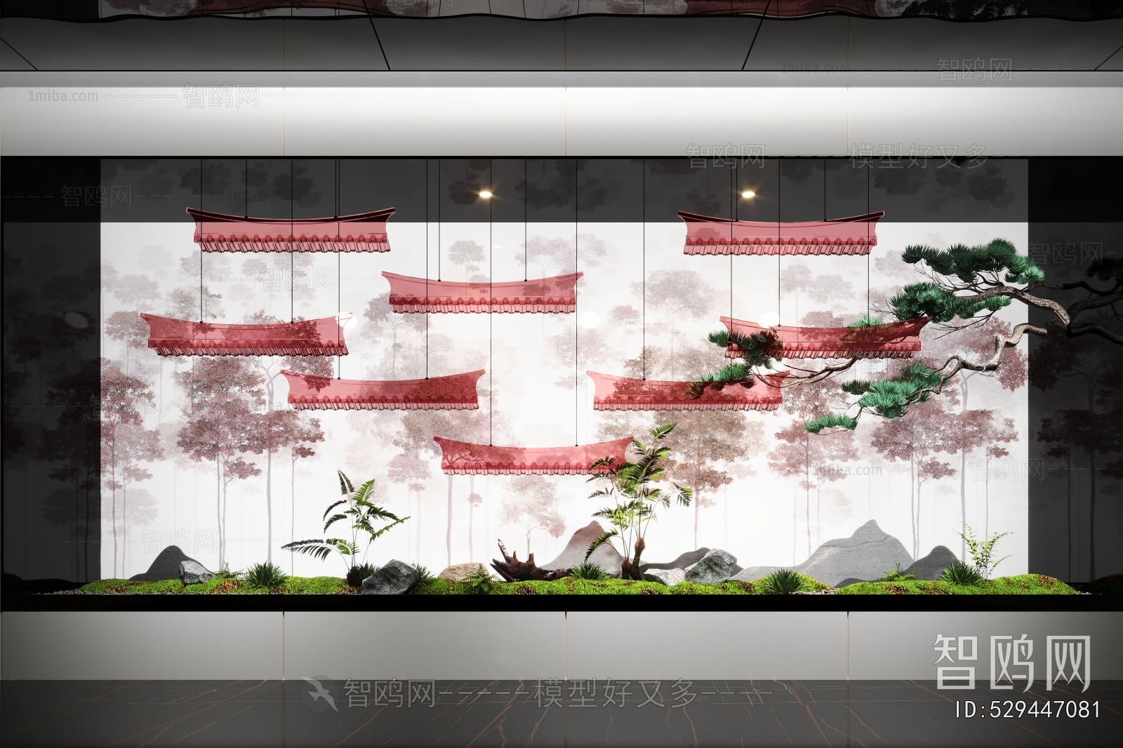 New Chinese Style Plant Landscaping