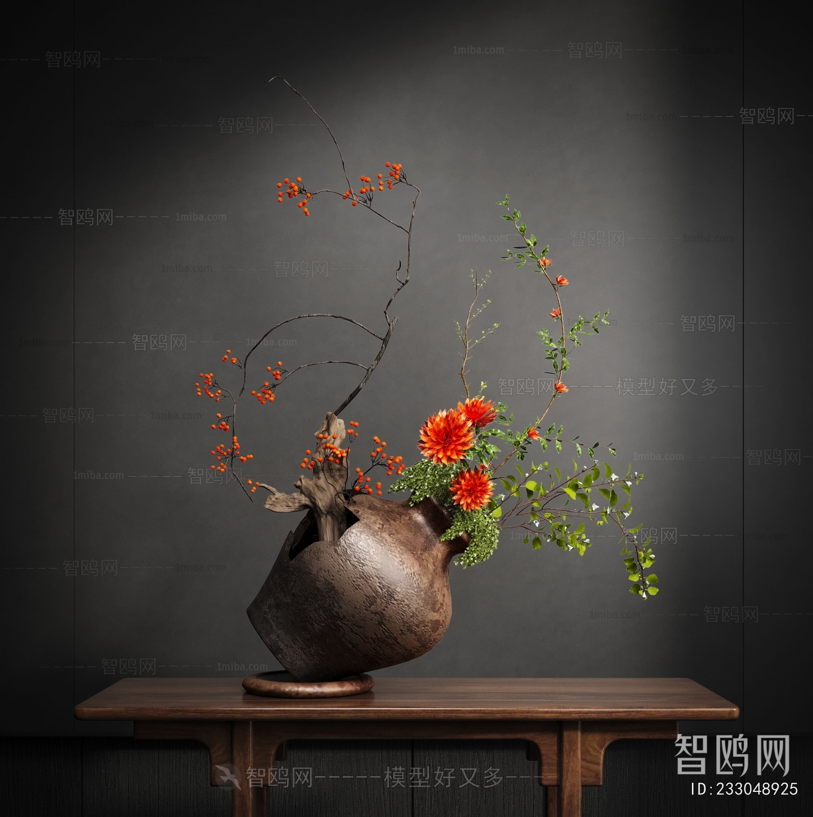 New Chinese Style Flower Arrangement