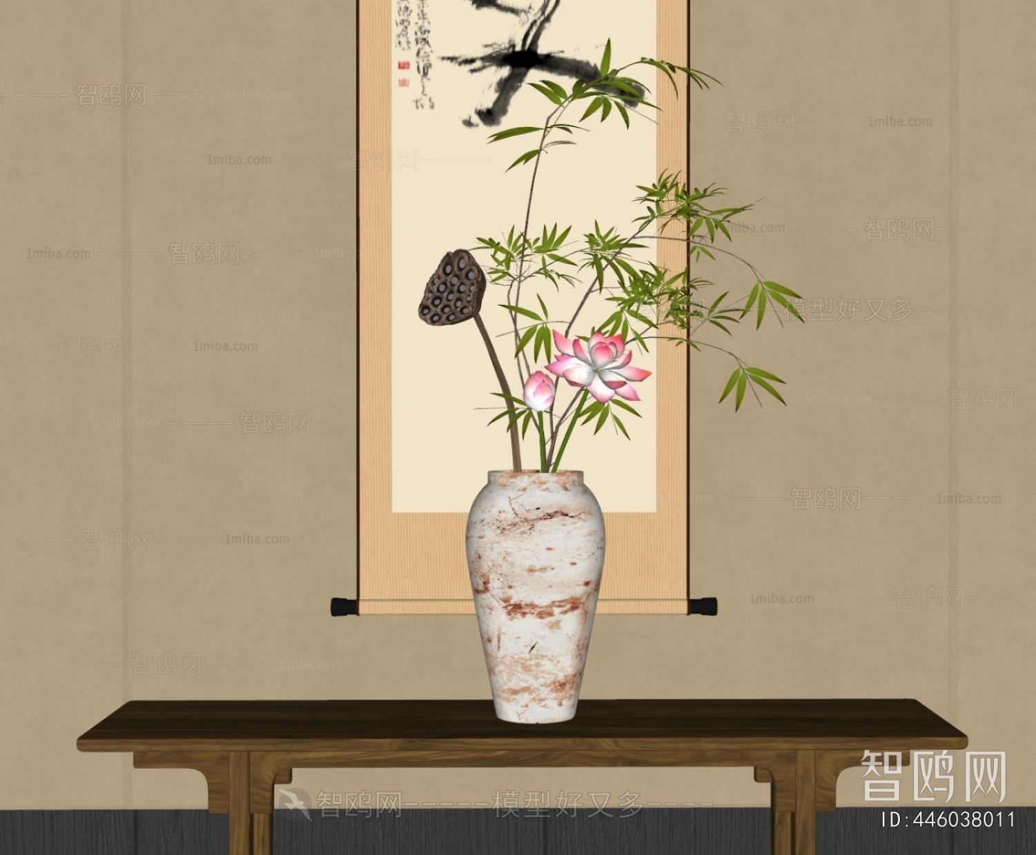 New Chinese Style Flower Arrangement