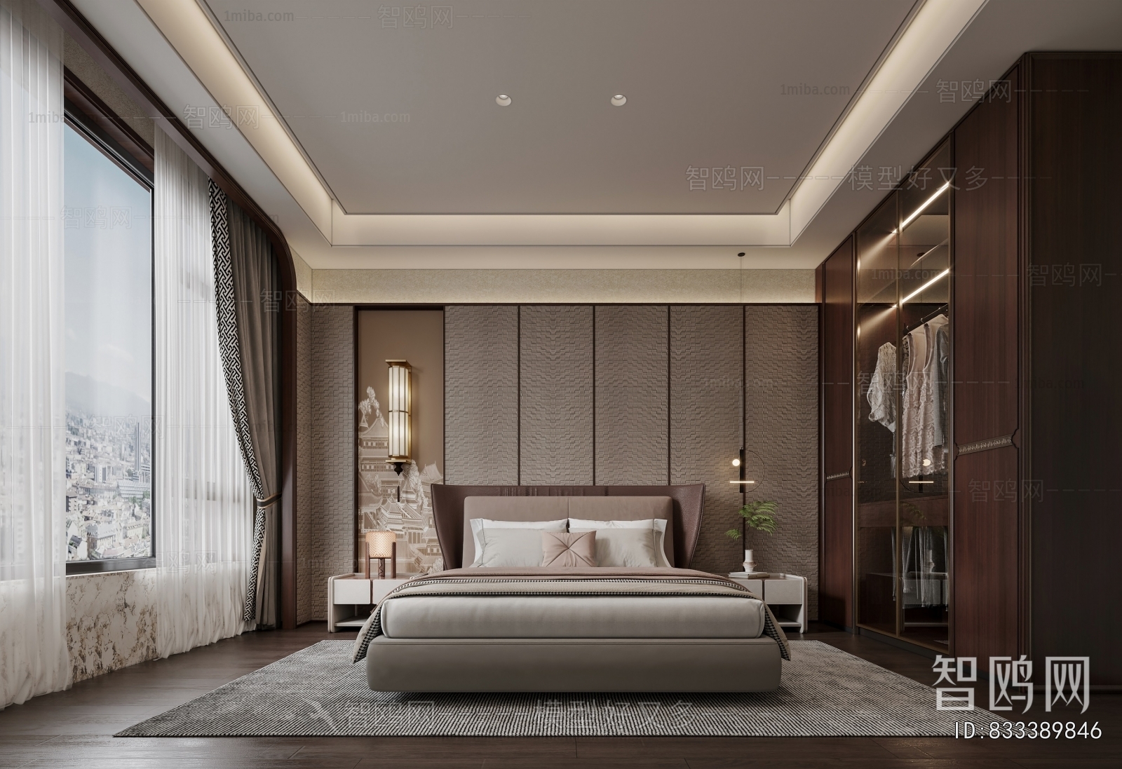 New Chinese Style Bedroom