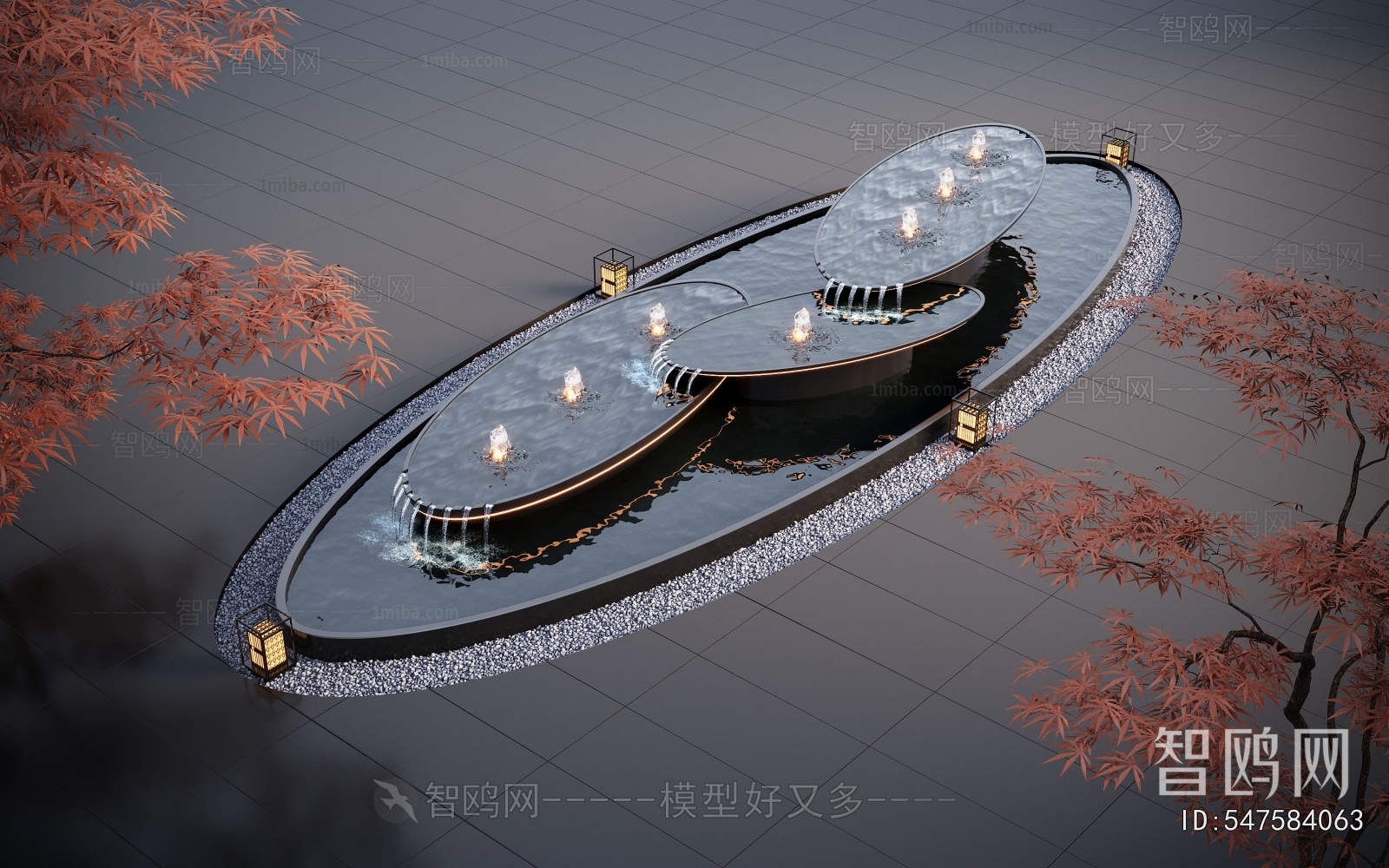 Modern Rockery Waterscape