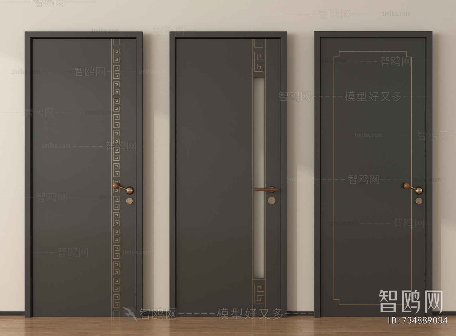 New Chinese Style Single Door