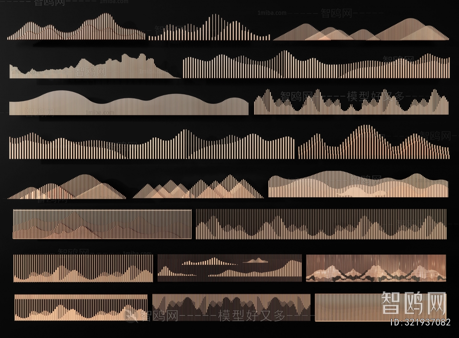 New Chinese Style Landscape Wall