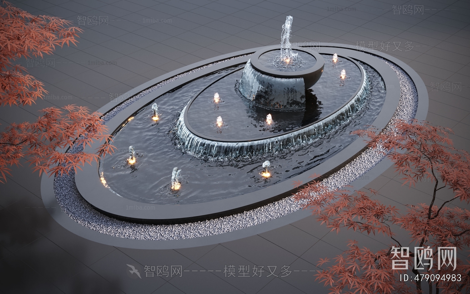 Modern Rockery Waterscape