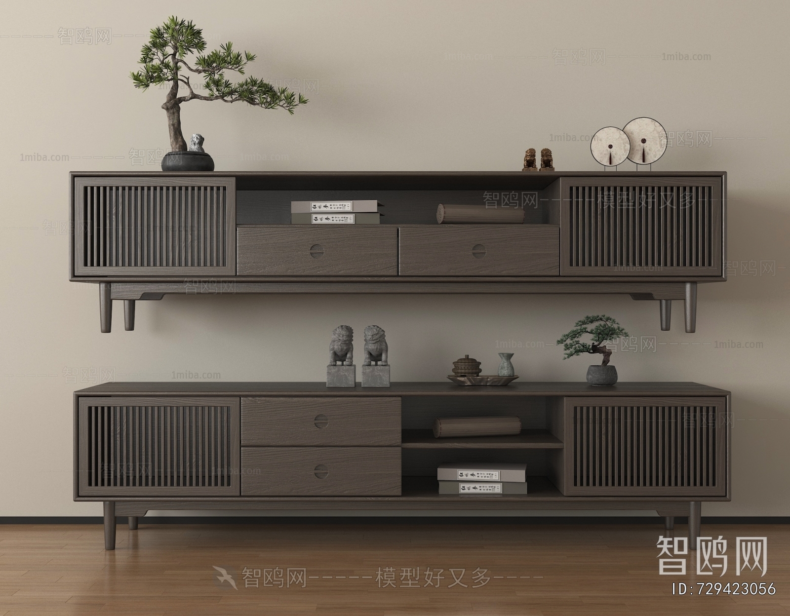 New Chinese Style TV Cabinet