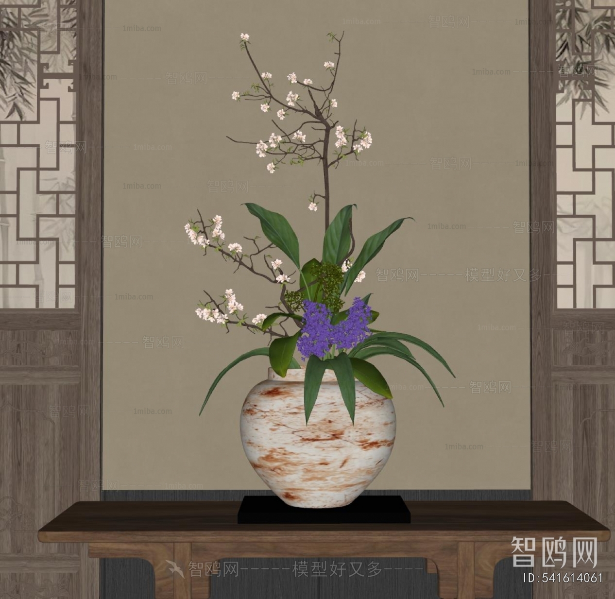 New Chinese Style Flower Arrangement