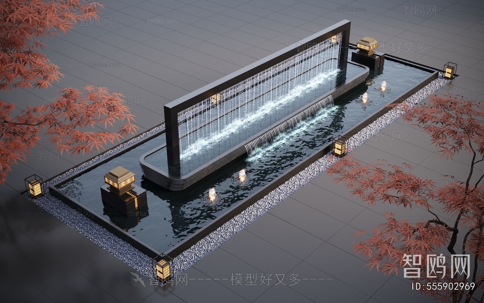 Modern Rockery Waterscape