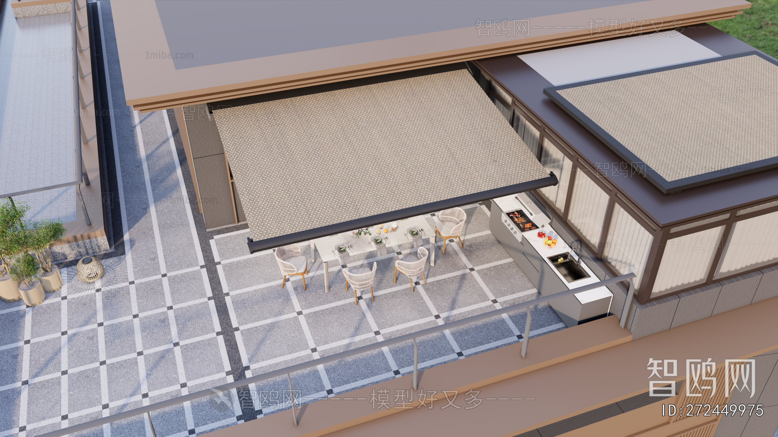 Modern Courtyard/landscape