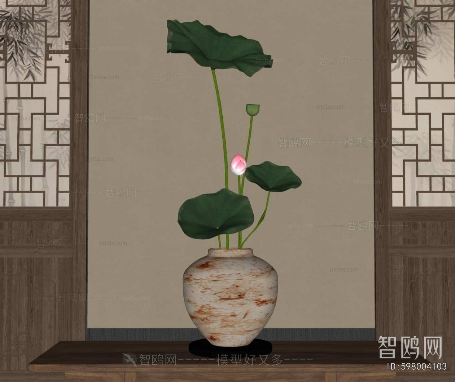 New Chinese Style Flower Arrangement