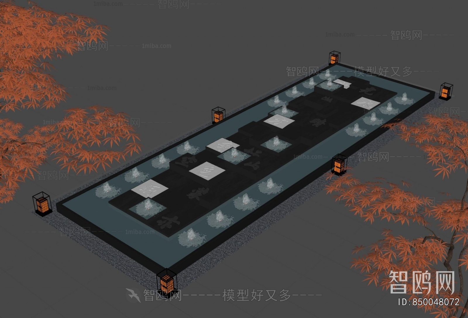 New Chinese Style Rockery Waterscape