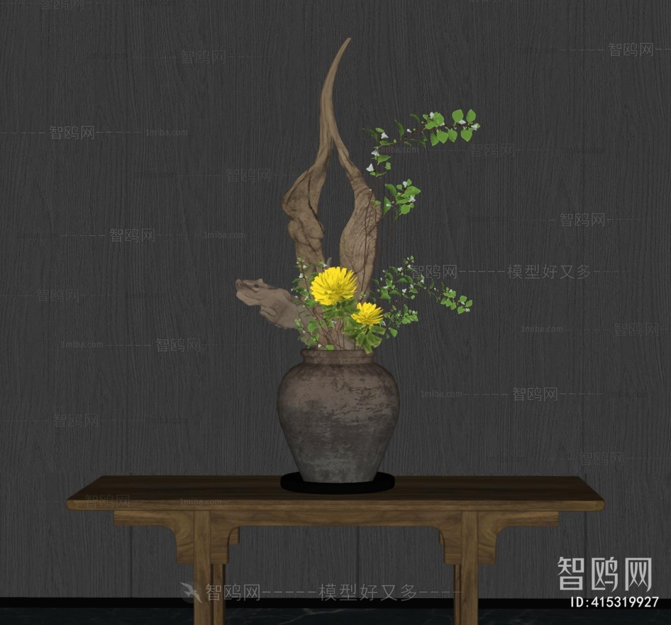 New Chinese Style Flower Arrangement