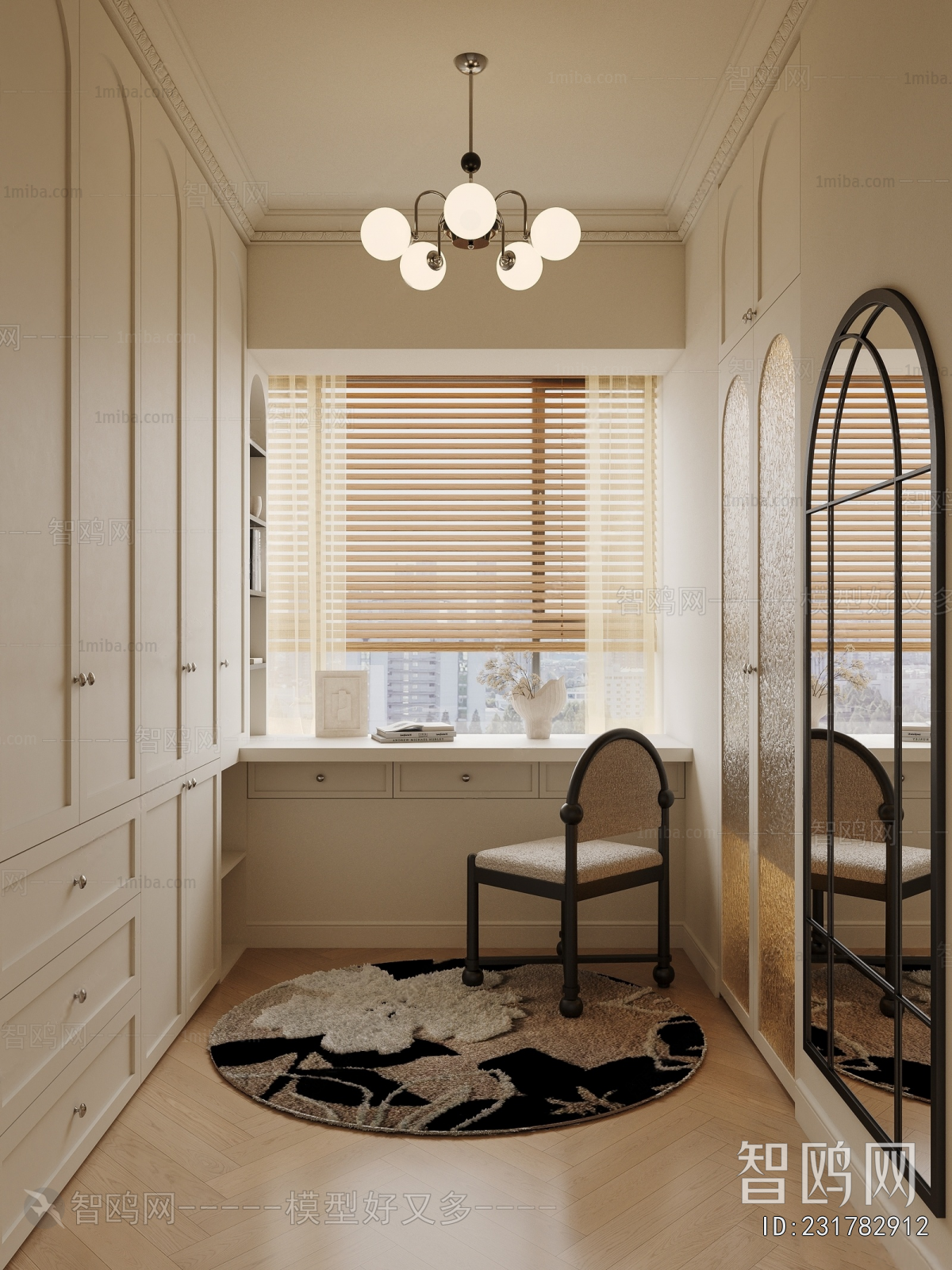 French Style Clothes Storage Area