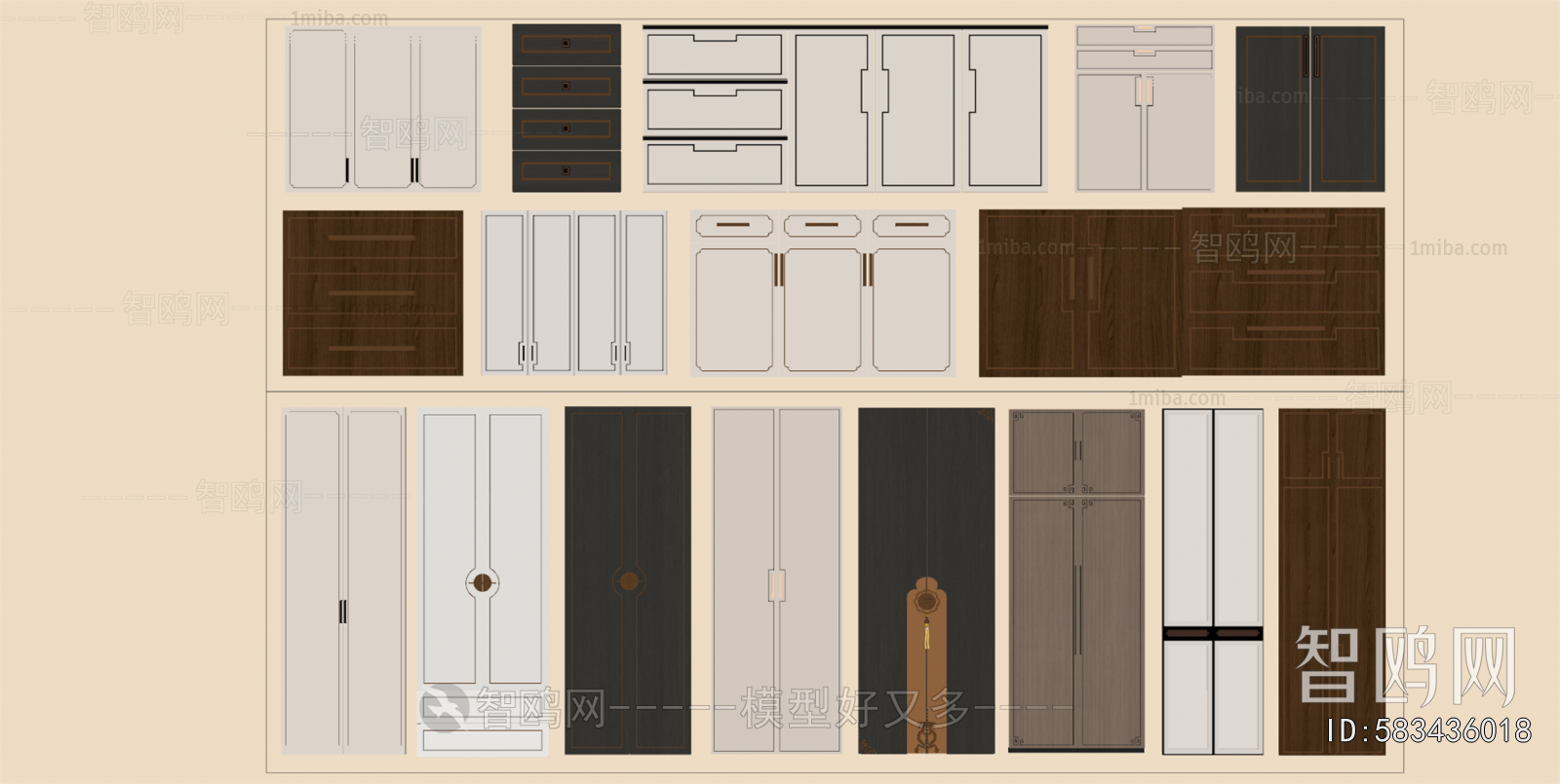 New Chinese Style Door Panel